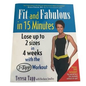 Fit and Fabulous in 15 Minutes By Teresa Tapp With Bonus DVD Excercise Health